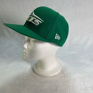 New Era 59Fifty NFL New York Jets Green White On Field Fitted Hat Size 7 1/8